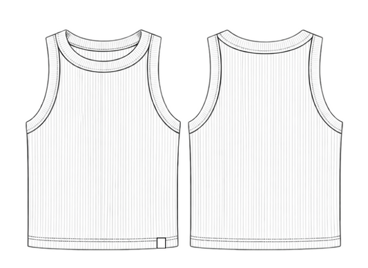 Edgy Tank top - Black