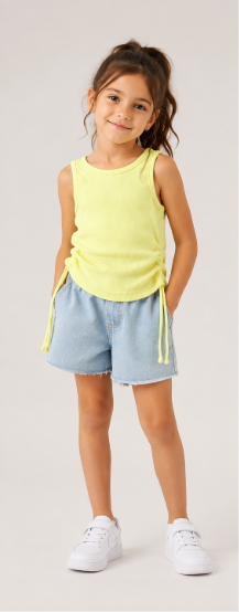 Iconic Rib Tank top - Yellow