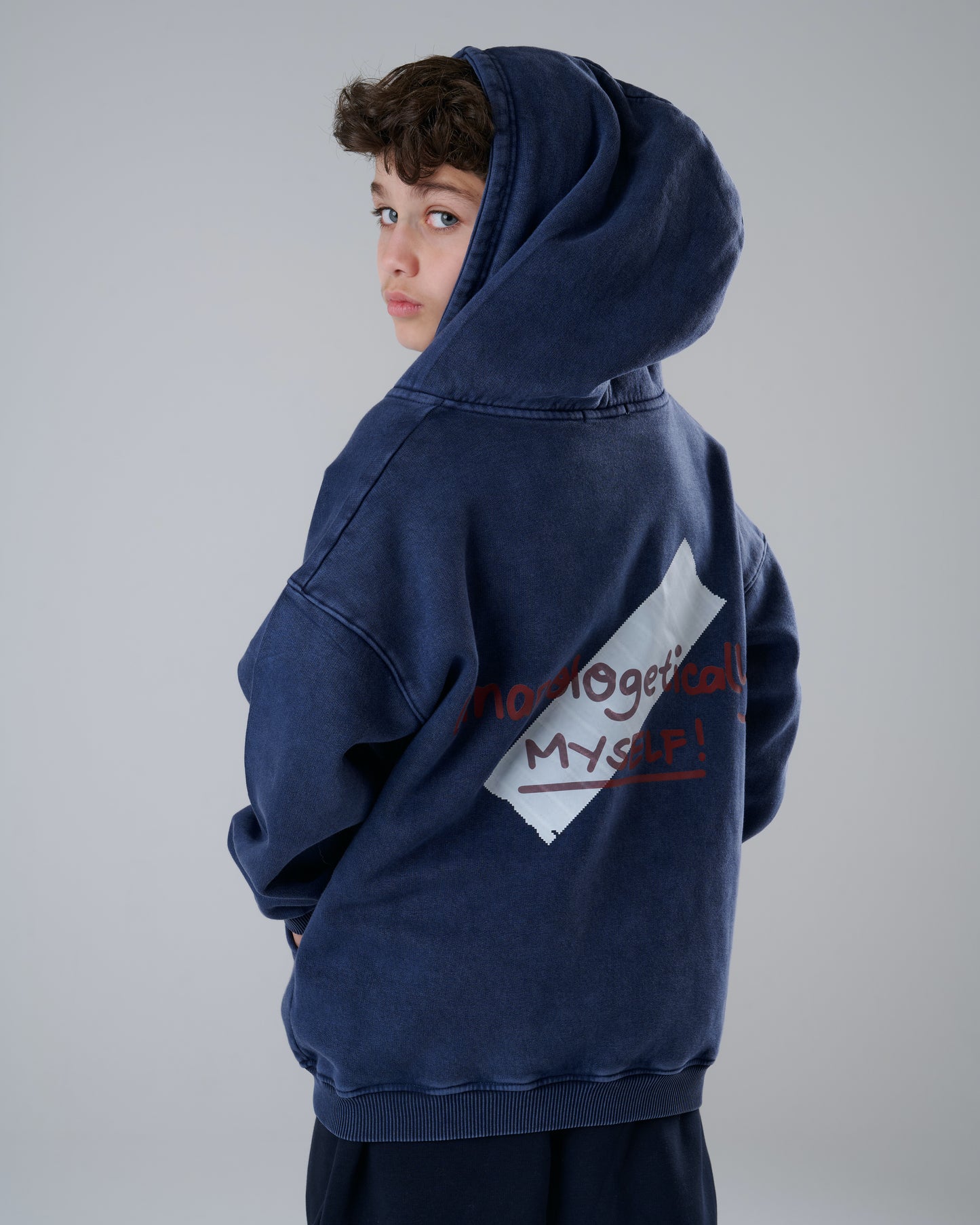 Washed-Out Full-Zip Jacket - Blue