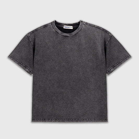 Faded t shirt- Grey Black