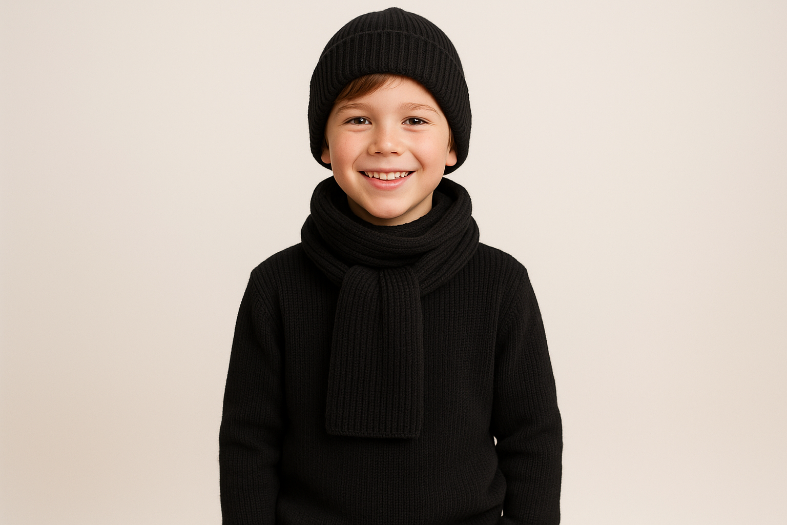 kid model wearing it