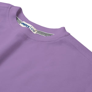 Textured T-shirt - Lilac