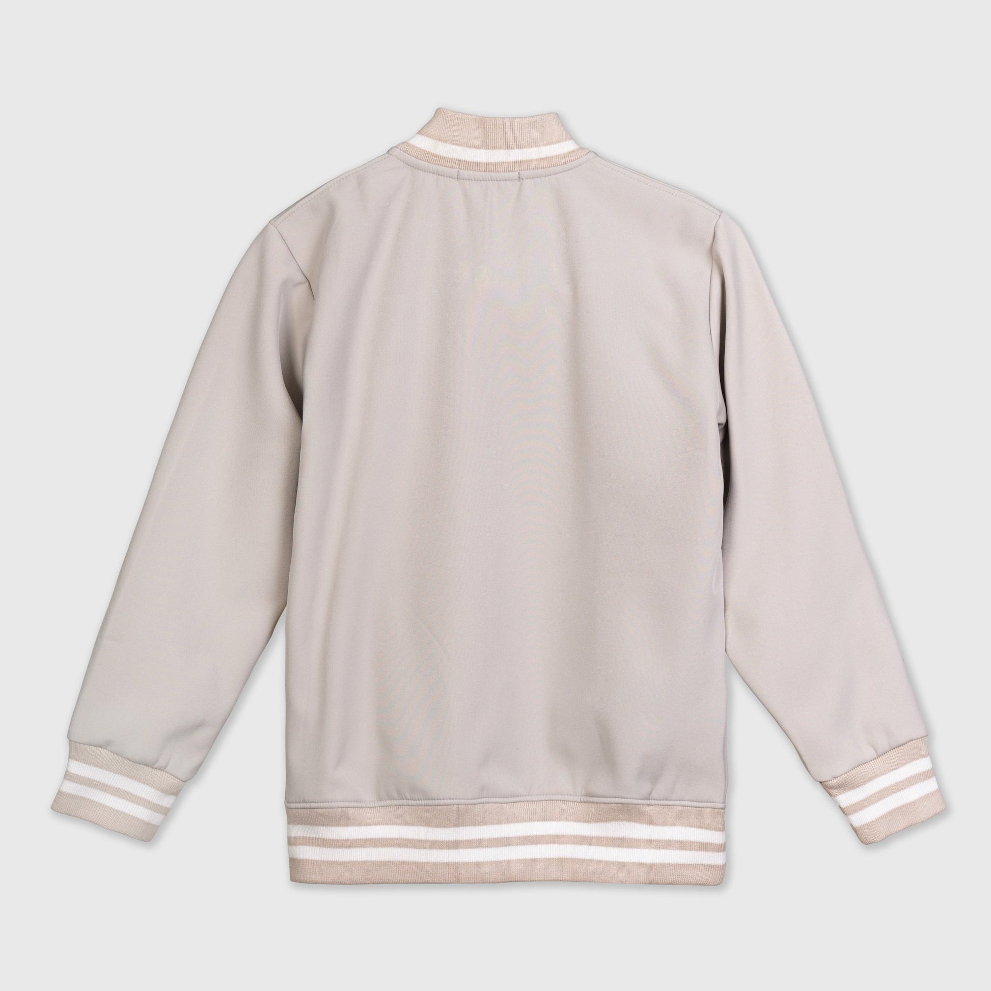 BOMBER JACKET WITH PATCHES - Beige - Mavrx