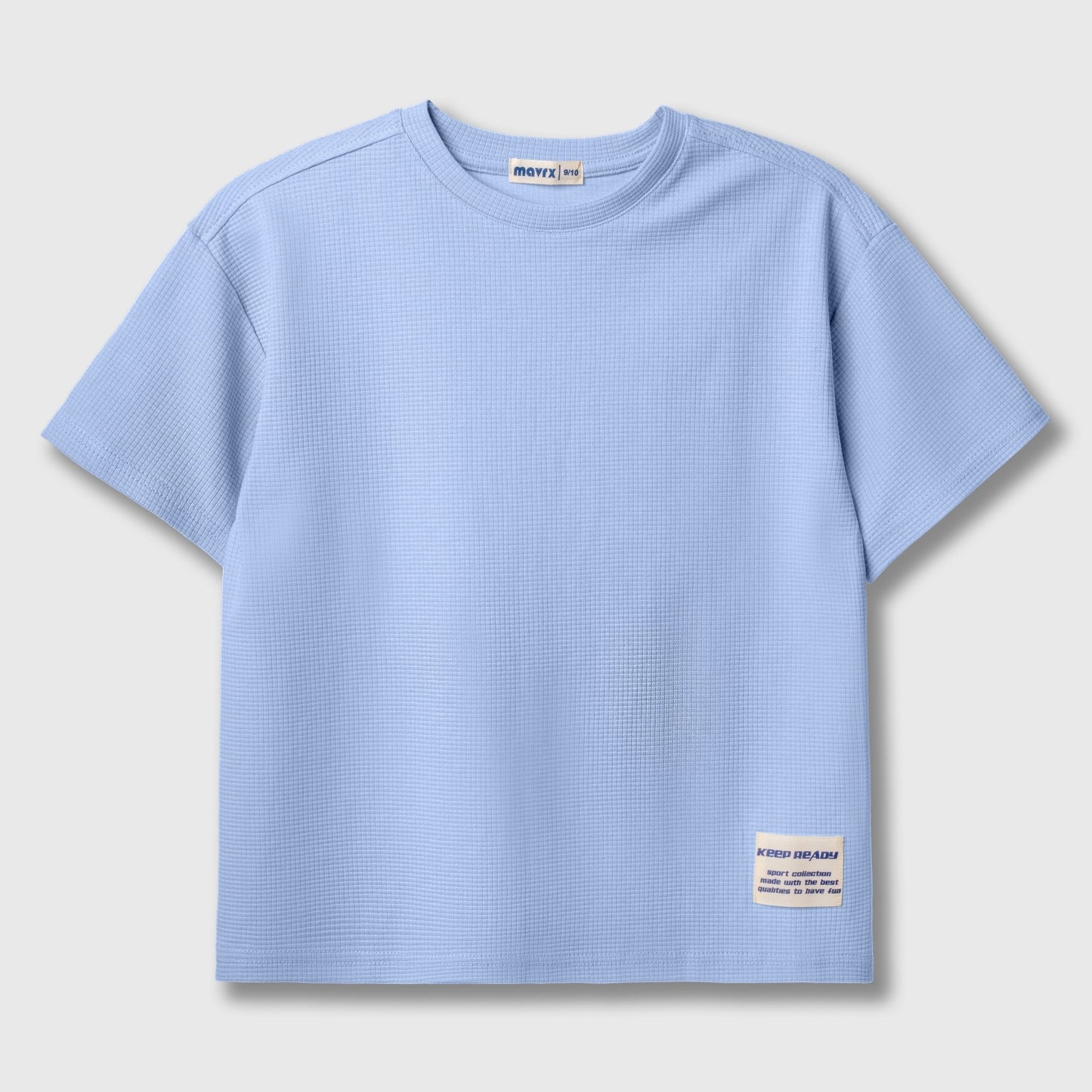 Textured T-shirt - Babyblue - Mavrx