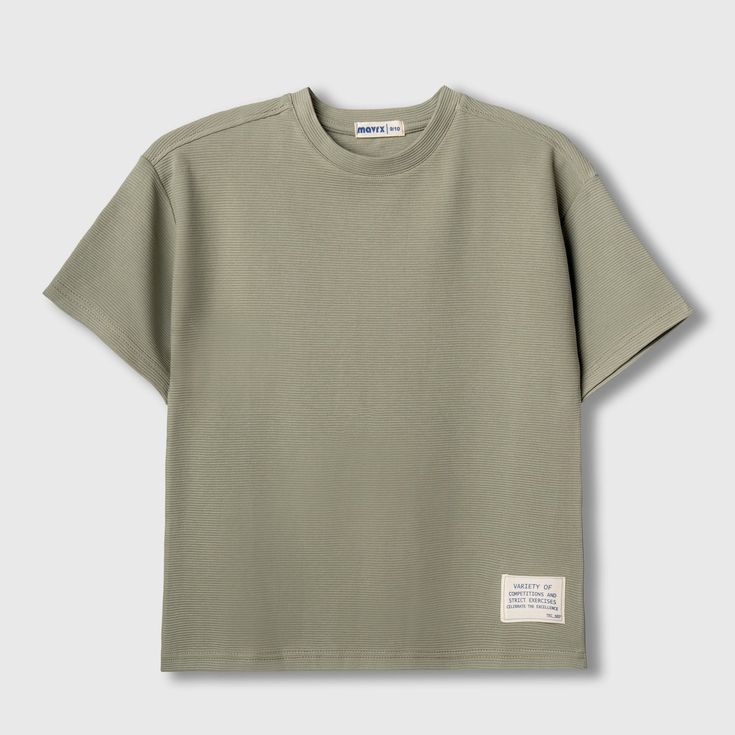 Textured T-shirt - Light Olive - Mavrx