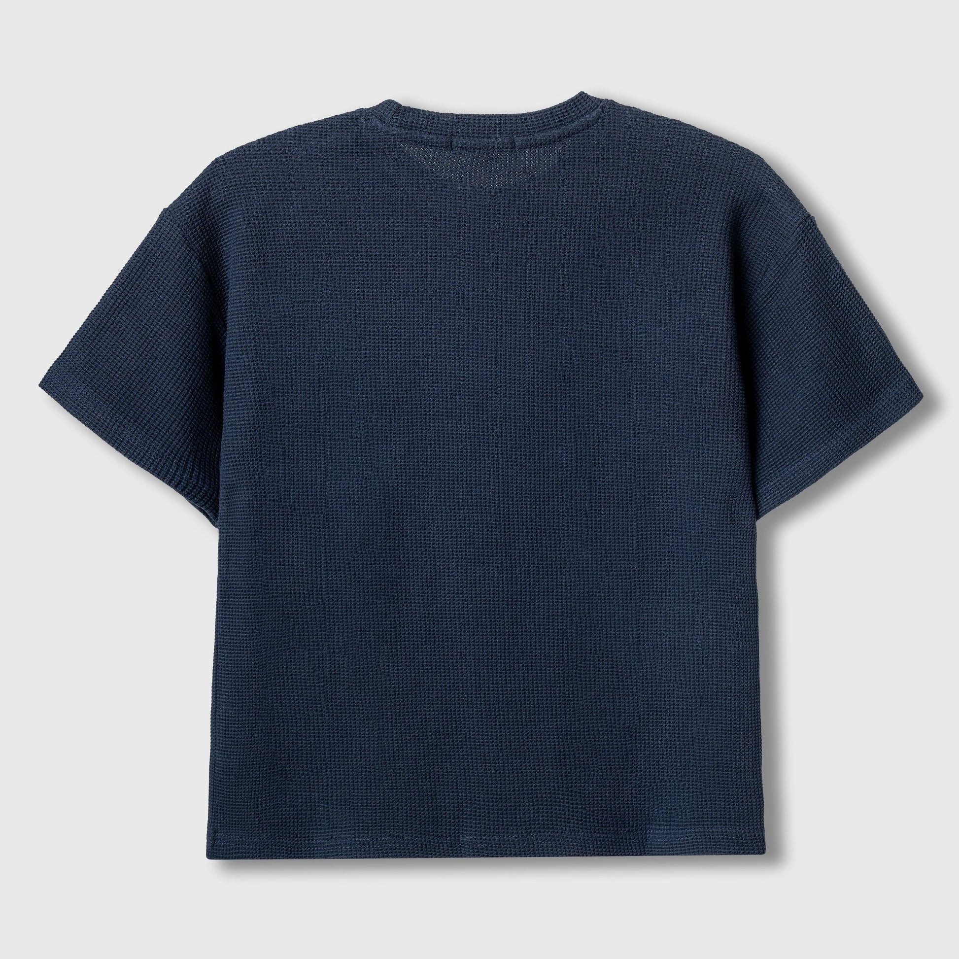 Textured T-shirt Navy blue - Mavrx