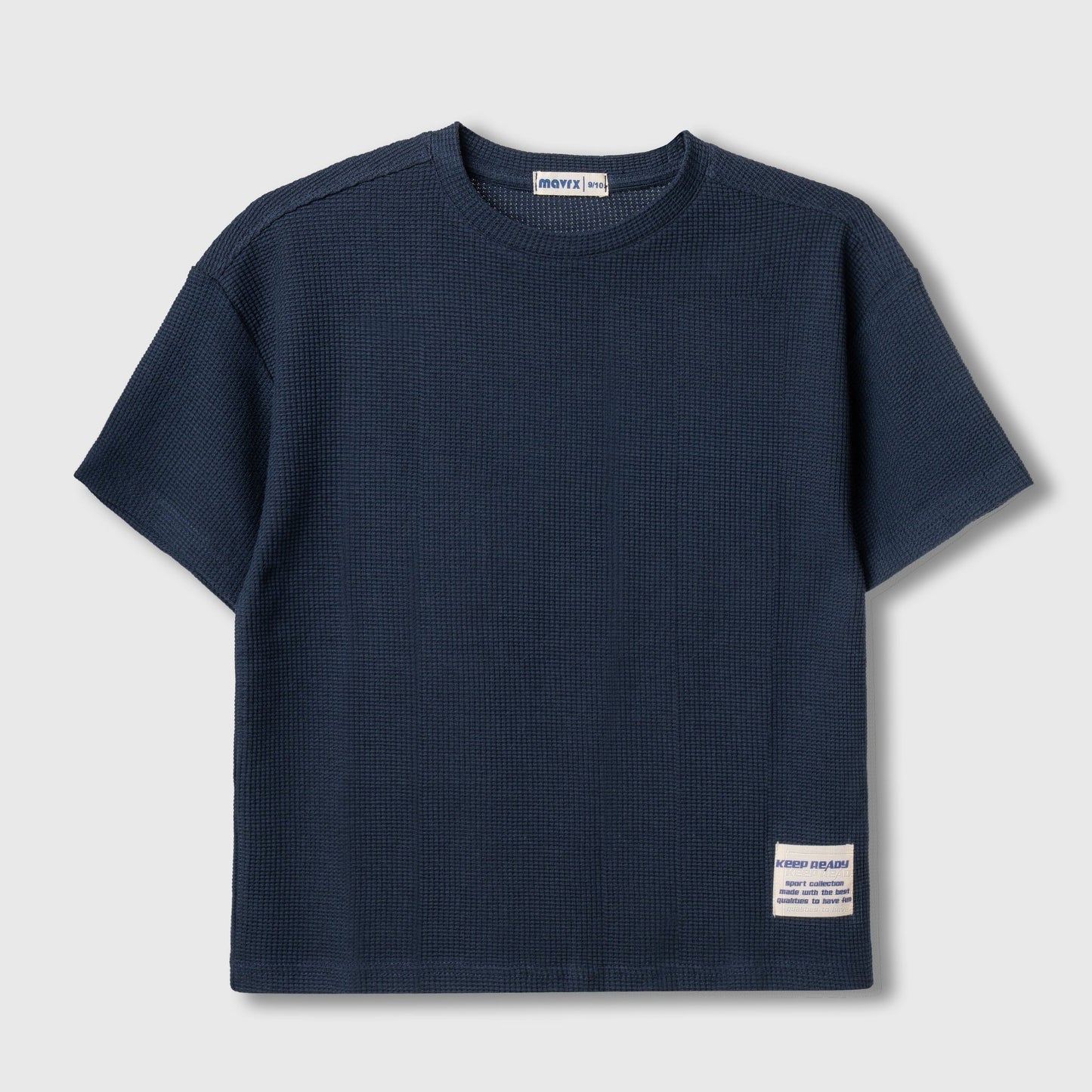 Textured T-shirt Navy blue - Mavrx