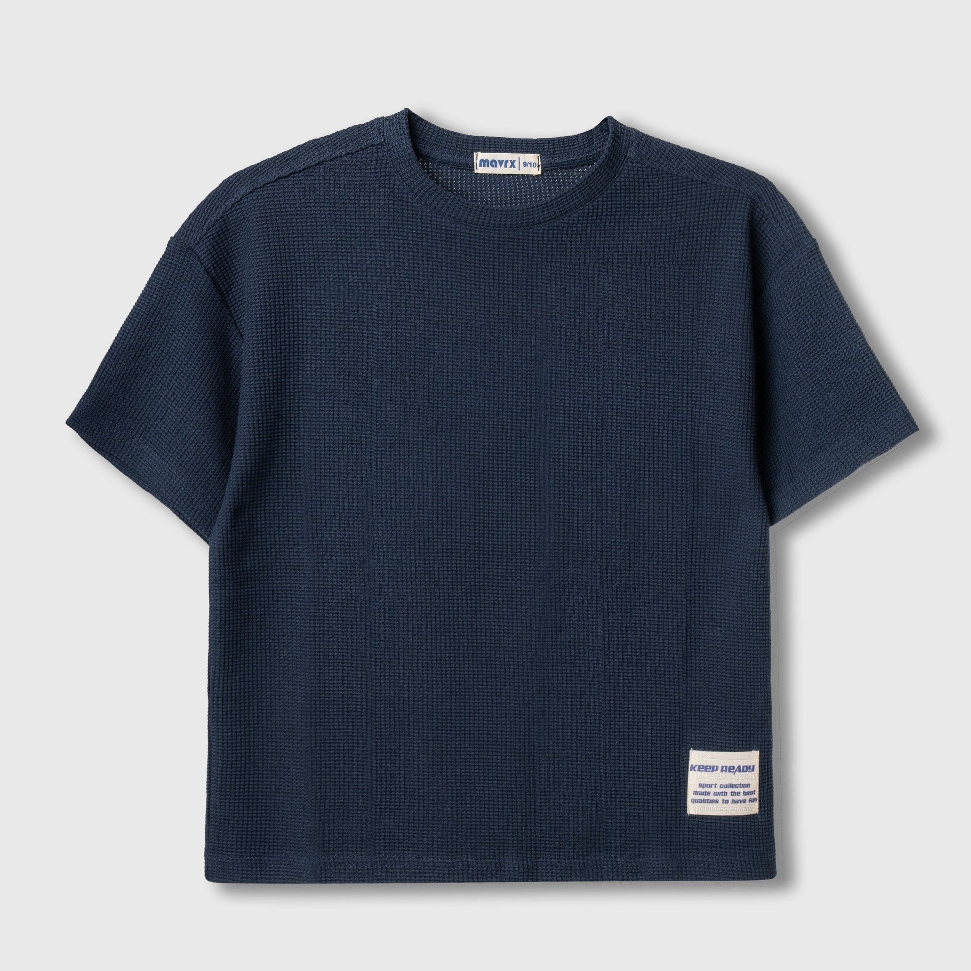Textured T-shirt Navy blue - Mavrx